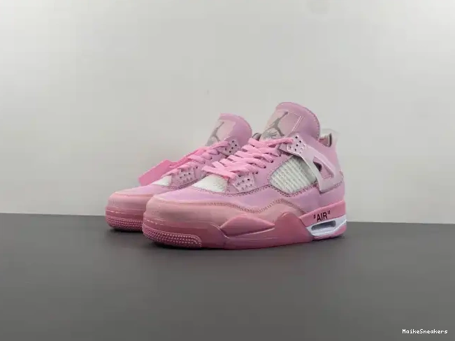 MaikeSneakers X OFF-WHITE PINK JORDAN 4 0511